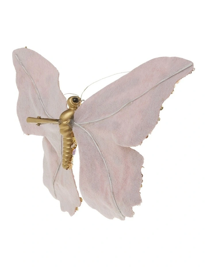 Cheapest π Myer Giftorium Luxe Pink Glitter Fabric Butterfly With Jewels On Clip π - Image 2