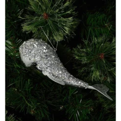 Discount โจ Myer Giftorium Luxe Beaded Whale Ornament In Silver ๐