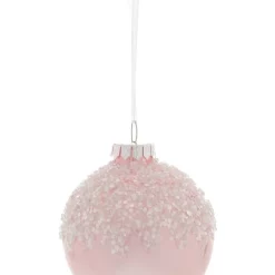 Wholesale 😀 Myer Giftorium Luxe Pink Dripped Beaded Bauble 🥰