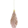 Hot Sale 🔥 Myer Giftorium Luxe Pink Velvet Jewelled Finial Hanging Ornament 🎁