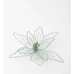 Deals ๐ Myer Giftorium Luxe Fabric Organza Poinsettia Clip 20 Cm In Mint ๐