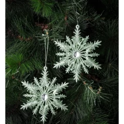 Best Pirce ๐ฅ Myer Giftorium Luxe 2A Plastic Snowflake W/ Gem OrnamentMint: 8cm ๐ฅ