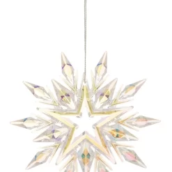 Outlet ⭐ Myer Giftorium Luxe Plastic Iridescent Snowflake Hanging Ornament: 11cm 👍