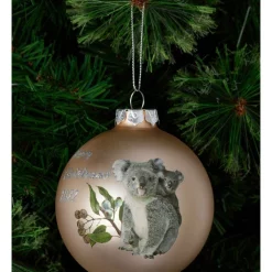 Best reviews of 😍 Australian House & Garden Eucalyptus Glass Bauble Koala Decal 2022 9cm In Gumnut 🔥