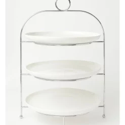 Hot Sale 👍 Heritage Tea Party Serving Stand Set Of 3 Round Plates 🤩