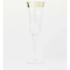 Wholesale 😍 Heritage Gold Rim Champagne Glass Set Of 4 🌟