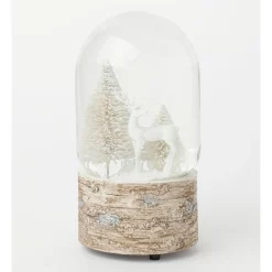 Coupon 😉 Australian House & Garden Eucalyptus Polyresin Reindeer W/ Trees Musical SnowglobeWhite: 18 Cm 👍