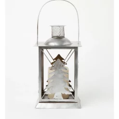 Cheapest 🌟 Australian House & Garden Eucalyptus Metal LED Lantern With Tree Cut-out 28cm In Silver 😀
