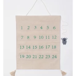 Brand new 🥰 Australian House & Garden Eucalyptus 60cm Fabric Hanging Calendar In Green ❤️